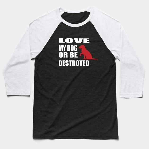 dog Baseball T-Shirt by Bite